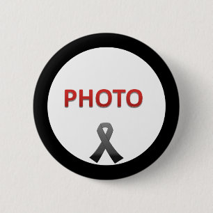 Personalised Memorial Photo 6 Cm Round Badge
