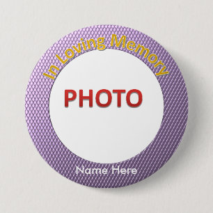 Personalised Memorial Photo 7.5 Cm Round Badge