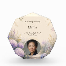 Personalised Memorial Photo Block | Watercolor