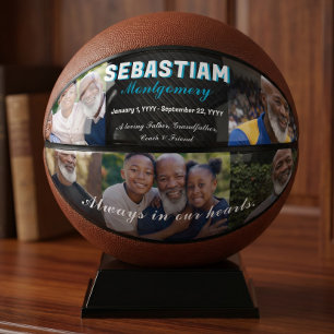 Personalised Memorial Photo Collage Keepsake Gift Basketball
