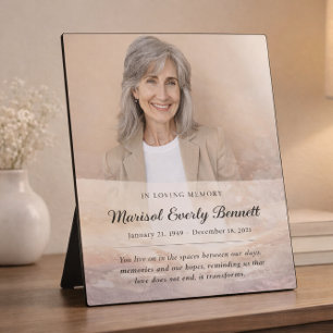 Personalised Memorial Photo Plaque