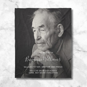 Personalised Memorial Photo Remembrance Fleece Bla