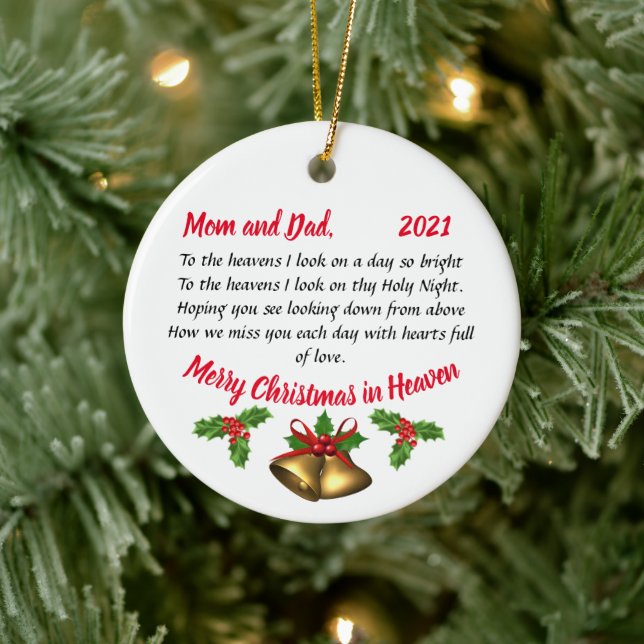 Personalised Memorial Poem Ornament  (Tree)