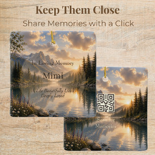 Personalised Memorial QR Code Ornament