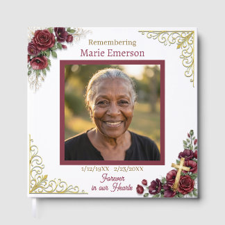 Personalised Memorial Remembering |  Photo Guest Book