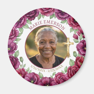 Personalised Memorial Remembering |  Photo Magnet