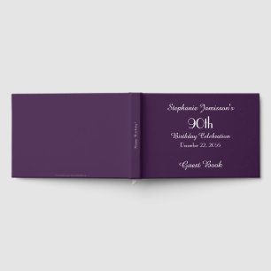 Personalised Memory/Guest Book 90th Birthday Party