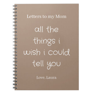 Personalised Memory Journal Letters to my Mum