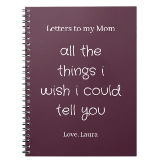 Personalised Memory Journal Letters to my Mum