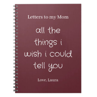 Personalised Memory Journal Letters to my Mum