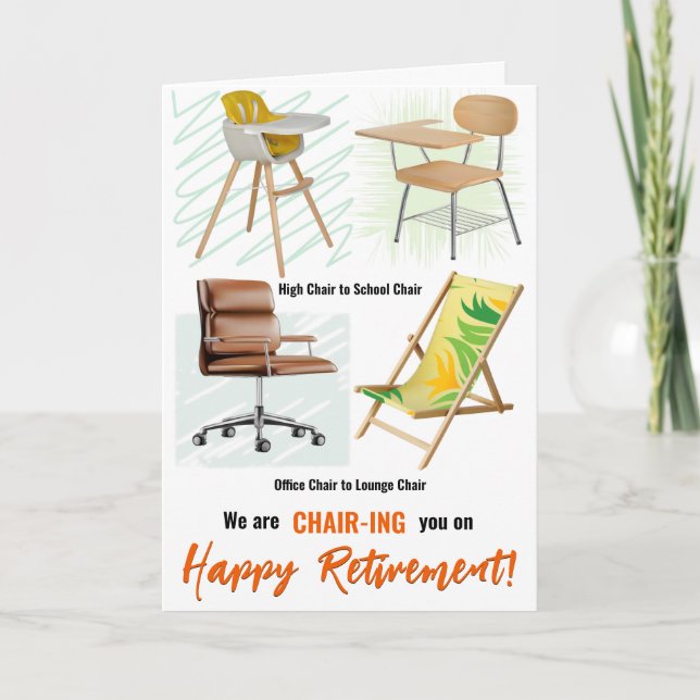 Personalised Men and Women's Funny Retirement Card (Front)