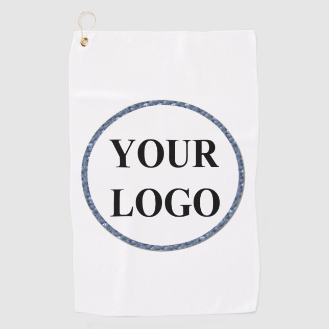 Personalised Men Gifts Golfer Customised LOGO Golf Towel (Front)