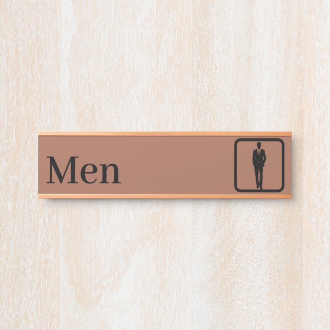 Personalised Men Restroom Signs (Front)