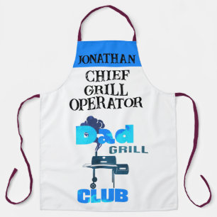 Personalised Mens Grilling Apron For Dad