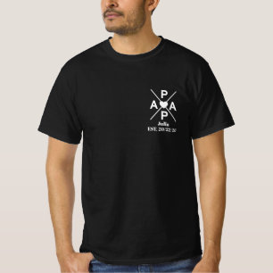 Personalised men's t-shirt for dad with children's