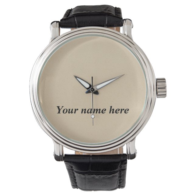Personalised Men's Watch – Elegant Custom Name Gif (Front)