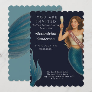 Personalised Mermaid Bachelorette Party Invite