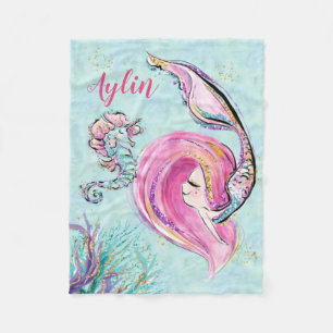 Personalised Mermaid Blanket