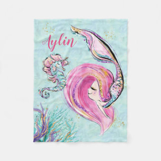 Personalised Mermaid Blanket