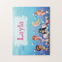 Personalised Mermaid Child Name Puzzle