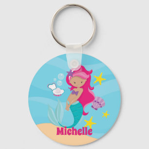 Personalised Mermaid Key Ring