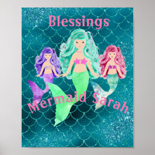 Personalised Mermaid Poster