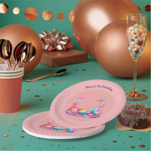Personalised Mermaid Under the Sea Kids Birthday I Paper Plate