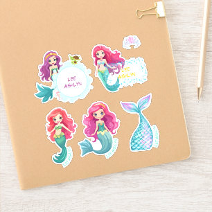 Personalised Mermaid Underwater Name Labels