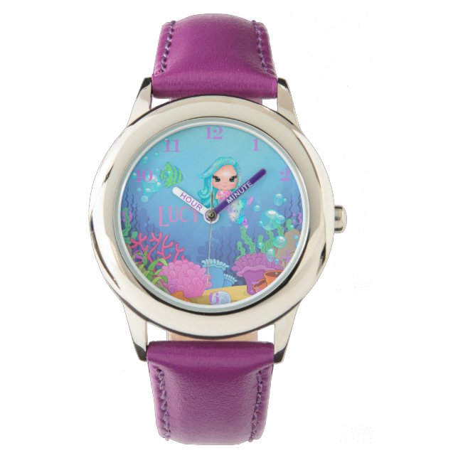 Personalised Mermaid  Watch (Front)