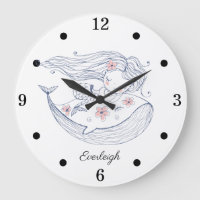 Personalised Mermaid Whale Girl's Nursery 