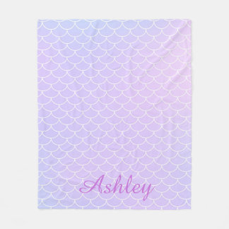 Personalised Mermaidcore Ocean Fantasy Fleece Blanket