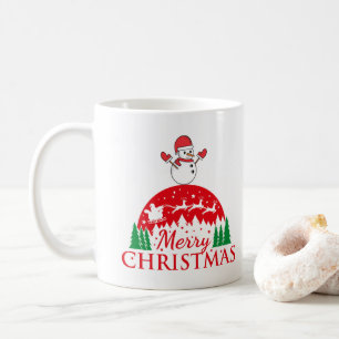 Personalised Merry and Bright Christmas Coffee Mug