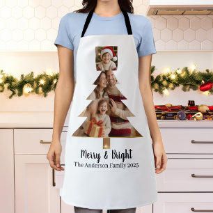 Personalised Merry Christmas 2-Photo Collage Apron