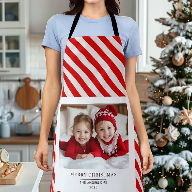 "Personalised Merry Christmas Apron with Photo  (Creator Uploaded)