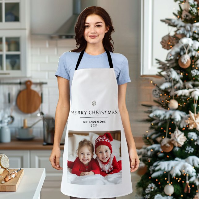 "Personalised Merry Christmas Apron with Photo  (Creator Uploaded)