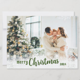 Personalised Merry Christmas Card with Photo
