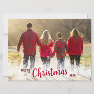 Personalised Merry Christmas Card with Photo