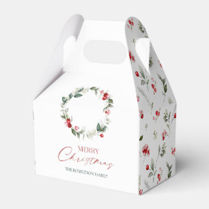 Personalised Merry Christmas Favour Box