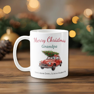 Personalised Merry Christmas Grandpa Mug