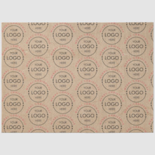 Personalised Merry Christmas Kraft Business Logo Tissue Paper