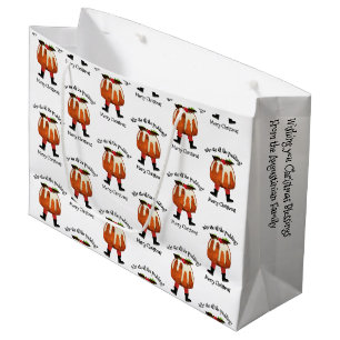 Personalised Merry Christmas Large Gift Bag