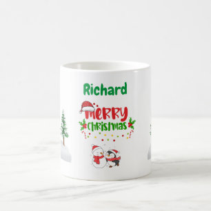 Personalised Merry Christmas Mug