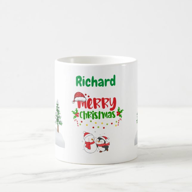 Personalised Merry Christmas Mug (Center)