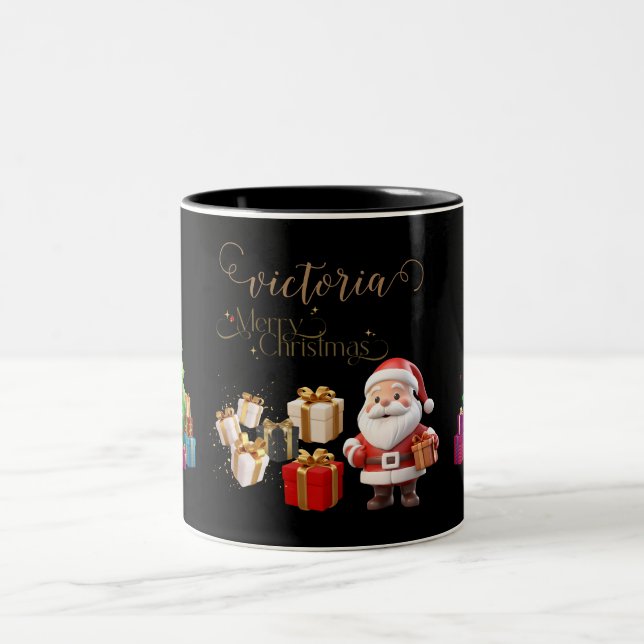 Personalised Merry Christmas Mug (Center)