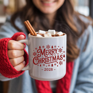 Personalised Merry Christmas Mug Gift for Coworker