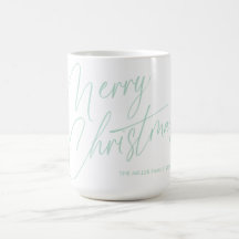 Personalised Merry Christmas Script Mug | Custom 