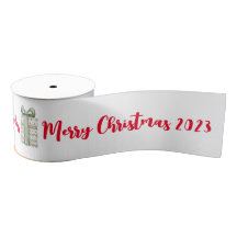 Personalised Merry Christmas White Gift Wrap