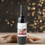 "Personalised Merry Christmas with Photo And Name Wine Label<br><div class="desc">"Make your holiday gift-giving extra special with this Personalised Merry Christmas Wine Label featuring space for a custom photo and name. Perfect for adding a personal touch to a bottle of wine, this festive label showcases a cheerful 'Merry Christmas' greeting. Ideal for gifting to family, friends, or colleagues, it adds...</div>