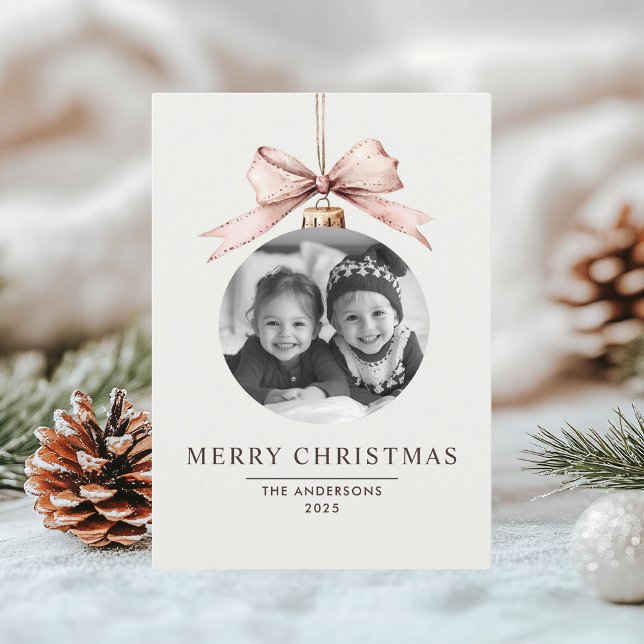 "Personalised Merry Christmas with Photo Invitation (Creator Uploaded)