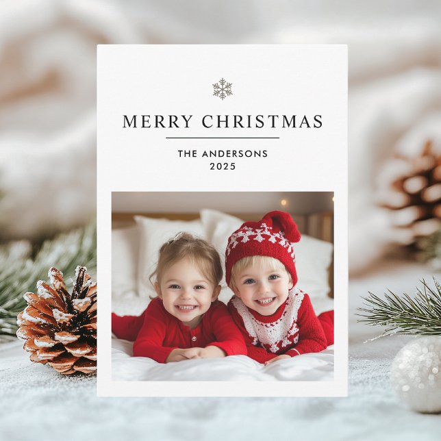 "Personalised Merry Christmas with Photo & Name Invitation (Creator Uploaded)